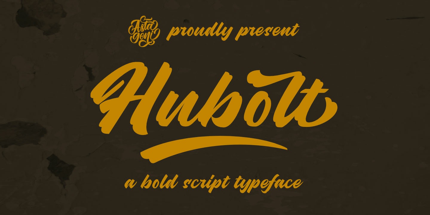 Hubolt Script Font preview